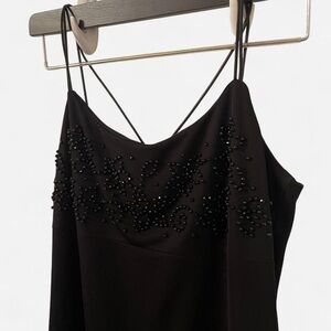 Vintage Black Beaded Dress
